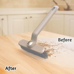 MOMISY 360° Rotating Gap Cleaning Brush, Hard Bristle Crevice Brush for Corners, Multi-Function Cleaning Tool (Brown)
