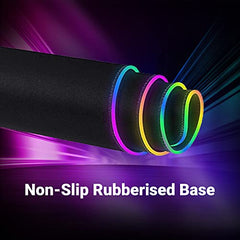 Ant Esports MP400 RGB - Gaming Mouse Pad-XL- Large Extended LED Mousepad, Anti-Slip Rubber Base with Waterproof Coating for Gamer/Office – Black.