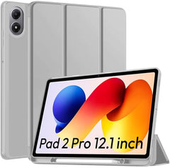 Robustrion Cover for Redmi Pad 2 Pro 12.1 inch Cover Case with Pencil Holder, Trifold Cover Case for Redmi Pad 2 Pro 5G Tablet Cover [Auto Sleep Wake Support] - Black