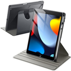 JETech 360° Rotating Case for iPad 9th/8th/7th Gen 10.2", Black