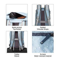 uppercase 23L Tall Boy Laptop Backpack| up to 15'' | 3x More Water Resistant Sustainable Office Bag | College Bag/Travel Bag for Men & Women | 750 Days Warranty (Black)