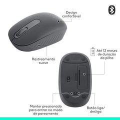 Logitech M196 Wireless Mouse, Graphite