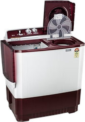 LG 10.5 kg, 5 Star, Roller Jet Pulsator with Soak, Wind Jet Dry Technology, Semi-Automatic Top Load Washing Machine (P105ASRAZ, Burgundy, Rat Away & Smart Filter)