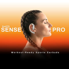 ACwO DwOTS Sense Pro True Wireless Earbuds, 42dB ANC, Voice-First Mic System for Clear Calls, Skin-Friendly Ear Hooks, 12mm Drivers, Dual Pairing, Sweat Resistant, Advanced Bluetooth Ear Buds (Orange)