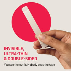 Sirona Body & Clothing Tape | Double-Sided Fashion Tape for Women - 50 Pieces | Transparent Tape for Deep Neck, Strapless, Off-Shoulder | Medical-Grade Adhesive | Sweat-Proof | Works on All Fabrics