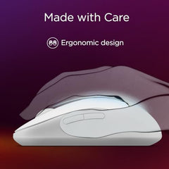 Lenovo Yoga Bluetooth Silent Mouse, 3 Level DPI Adjustment, 36 Month Battery Life, Bluetooth 5.3, 3 Device Paring, Whisper Quiet, Programmable Buttons, Smooth Finish, Luna Grey