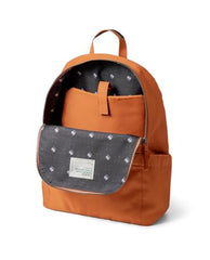 DailyObjects Monkey Shoulder Bag (19L) for Everyday Use| 100% Recycled | Travel/Office Bag | Backpack With Padded Compartment for Upto 14" | Adjustable Straps & Zipper closure - Orange