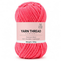 yarn thread company Wool, Plush & Cuddly, Chenille Yarn Supersoft Hand Knitting Wool Ball, (1 Ball/100 Gram Each) Ball Suitable for Craft, Babywear, Baby Blankets, (Parrot Green)