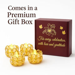 CentraLit Tealight Candle Holder Votives Bowl Iron Artware for Home Decoration, Christams Diya Diwali Decoration Lights Centerpieces for Wedding Home Party Table Decor (Gold (Pack of 10))