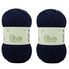 Ganga Acrowools Acrylic Olivia,Double Knit Yarn. Hand Knitting&Crochet Yarn. Oekotex Class 1 Certified. Pack of 2 Balls-100Gms Each. Shade No-Olv012, Maroon