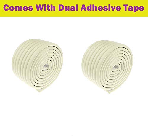 SYGA Set of 2 White Baby Lining Strip Edge Guard Cushion Corner Cover tape Infant Bump Protector