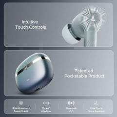 boAt 2026 Launch Nirvana Ion TWS Earbuds (Lunar Black) | Massive 120 Hours Playtime, Quad Mics ENx™ Tech, Multipoint Connectivity, In-Ear Detection, Dual EQ Modes, and BEAST™ Mode