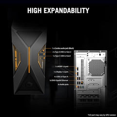 ASUS T500 (2026),Intel Core 5 210H(i5-14th Gen),RTX 3050-6GB,16GB RAM,1TB SSD,Windows 11,M365 Basic(1Y)* Office 24,Gray,5.9 Kg,with Gaming RGB Keyboard & Mouse(USB),T500MV-05210H006WS,Gaming Tower PC
