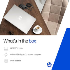 HP 15 Smartchoice, AMD Ryzen 3 7320U (8GB LPDDR5, 512GB SSD) FHD, Anti-Glare, Micro-Edge, 15.6''/39.6cm, Win11, M365 Basic(1yr)* Office24, Silver, 1.59kg, fc0500AU, FHD Camera w/Privacy Shutter Laptop