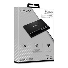 PNY CS900 500GB 2.5” SATA III Internal Solid State Drive (SSD) - (SSD7CS900-500-RB)