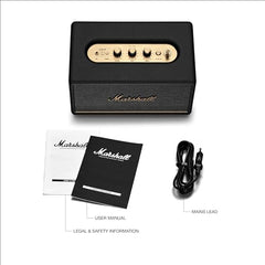 Marshall Acton III Wired Connectivity Stereo Home Speakers with Bluetooth 5.2 & RCA or 3.5mm Input – Black