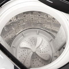 Midea 7.5kg 5-Star Top Load | Fully Auto | Hydrowave Stainless Tub | 10 Programs | 700 RPM | Intelligent Sensors | Auto Tub Clean | Magic Filter | Child Lock | Glass Lid | (MWMTL075FP1ENIG, Inox Grey)
