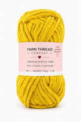 yarn thread company Wool, Plush & Cuddly, Chenille Yarn Supersoft Hand Knitting Wool Ball, (1 Ball/100 Gram Each) Ball Suitable for Craft, Babywear, Baby Blankets, (Parrot Green)