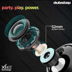 Dubstep Pop 600 Wireless Speaker, 15 Hrs Playtime, 52mm Driver, TWS Pairing, 6W Output Bluetooth Speakers (Grey)