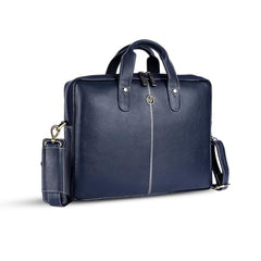 HAMMONDS FLYCATCHER Men Genuine Leather Office Bag - Laptop Bag - Padded Laptop Compartment, Fits 14 Inch Laptop - Adjustable Strap, 1 Year Warranty - Office, Travel, Daily Use - Brushwood, Brown