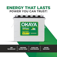 Okaya Inverter with Battery Combo for Home, Office & Shops | ATSW 1700 12V Pure Sine Wave Inverter 1450VA with 36 Months Warranty & OPSJT19048 160Ah Battery with 48 Months Warranty