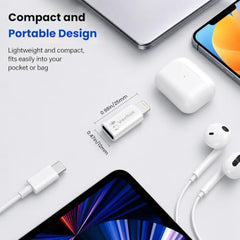 Verilux® Lighting to Type C Earphone Converter with Aluminum Alloy Housing