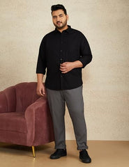 Amazon Brand - Symbol Men's Pack of 2 Cotton Casual Shirt| Regular Fit | Plain | Full Sleeve | Available in Plus Sizes