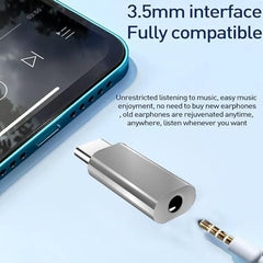 One Plus USB-C to 3.5mm Headphone Jack Adapter | Type-C to AUX Audio Converter for OnePlus, Xiaomi, Realme, Vivo (NOT for Samsung/iPad/Pixel) - Black