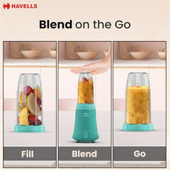 Havells Nutri Power Blender 350 W Mixer Grinder| 1 Speed Switch| Air Vent Technology| Stainless Steel Blade| 2Yrs Manufacturer Warranty (Mint Green)