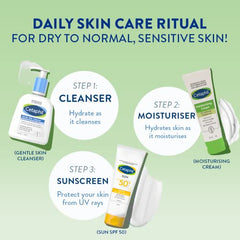 Cetaphil Moisturising Cream 100 g for Dry & Sensitive Skin | 48H Hydration with Almond Oil, Niacinamide & Panthenol | Rich Fragrance and Paraben Free Moisturiser, Prevents Moisture Loss & Repairs Skin Barrier | Dermatologist Recommended