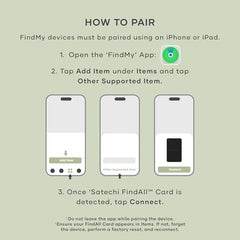 Satechi FindAll Wallet Card, Find My Compatible Tracker, Desert Rose