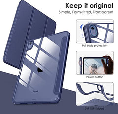 ProElite Case Cover for Apple iPad (A16) 11th/10th Generation (2025/2022), Transparent case Cover with Pencil Holder for iPad 11th/10th Gen 2025/2022, Grey
