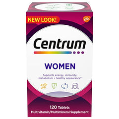 Centrum Multivitamin for Women with Vitamin, Antioxidant, Gluten Free, Non-GMO Tablets - 120 Count