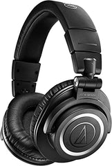 Audio-Technica ATH-M50xBT2 Bluetooth Wireless Over Ear Headphones with Dual mic, 45MM Large-Aperture Drivers, 50-Hour Battery Life, USB-C Fast Charging, Studio Sound, Dual Pairing- Black