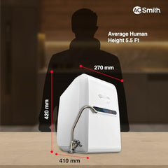 AO Smith Z2+ Luxe (Midnight Black) RO Under sink Water Purifier | UTC | 7-Stage Purification | 2x Water Savings | Goodness of Copper