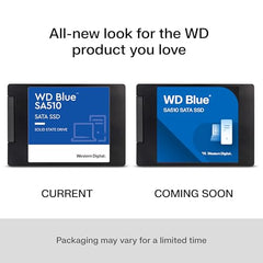 Western Digital WD Blue SA510 SATA 500GB, Up to 560MB/s, 2.5 Inch/7 mm, 5Y Warranty, Internal Solid State Drive (SSD) (WDS500G3B0A)