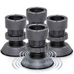 TRILOXX Heavy Duty Washing Machine Stand for Front Load & Top Load Washing Machines | Anti Vibration Adjustable Fridge & Appliance Base Stand | Strong Rust Resistant Support (Pack of 4)