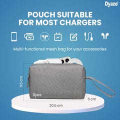 Dyazo 15-15.6 Inch Laptop Sleeve Case | Water Resistant Cover with Charger Pouch & Three Front Pockets | Compatible for Dell, HP, MacBook, Lenovo, Acer, Asus & All Other Notebooks (Black)