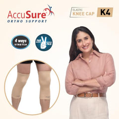 AccuSure Premium Knee Support for Men & Women –Compression Brace with 1-Year Warranty for Pain Relief, Arthritis, Injury Recovery, Sports, Running & Joint Stability -Small