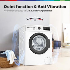 Bosch 8KG 5 Star Fully-Automatic Front Loading Washing Machine (WAJ28260IN,White,AI Active Water Plus,In-Built Heater)