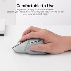 Rapoo MT760L Ergonomic MultiDevice Mouse, Rechargeable, Onboard Memory, Blk