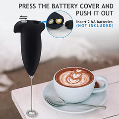 PEAKTASTE Electric Milk Frother Wand for Coffee, Latte & Matcha