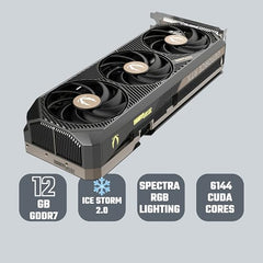 ZOTAC Gaming GeForce RTX 5070 Twin Edge OC Graphics Card - Black | 12 GB | GDDR7 | Dual Fan | SFF Ready | IceStorm 2.0 Advanced Cooling | ZT-B50700H-10P | Only Graphics Card with 5 Year Warranty