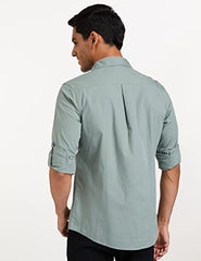 Amazon Brand - Symbol Men's Pack of 2 Cotton Casual Shirt| Regular Fit | Plain | Full Sleeve | Available in Plus Sizes