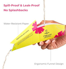COSMIC CHIC Disposable Female Urination Device for Women | Portable, Leak-proof Stand and Pee Funnels for Women, Girls| Public Toilets, Travel, Camping, Hiking and Outdoor Activities (Pack Of 6)