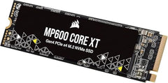 Corsair MP600 CORE 2TB M.2 NVMe PCIe x4 Gen4 SSD (Up to 4,950MB/sec Sequential Read & 3,700MB/sec Sequential Write Speeds, High-Speed Interface, 3D QLC NAND, Built-in Heatspreader) Aluminum