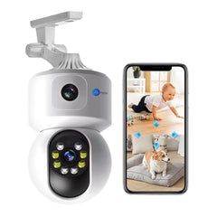 Maizic Smarthome Mini Fox 5MP UHD Wi-Fi Indoor CCTV Camera for Home with Color Night Vision, Motion Tracking, Two Way Talk and Multi Users View