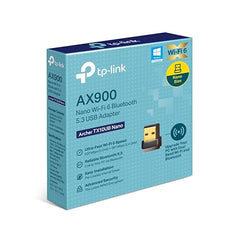 TP-Link Archer TX10UB Nano AX900 Wi-Fi 6 Bluetooth 5.3 USB Adapter, 900 Mbps Dual Band USB 2.0, Omni Directional Antenna, Supports Windows 11/10