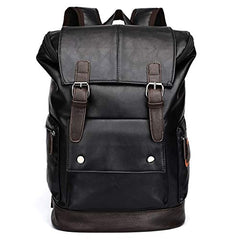 FUR JADEN Vegan Leather Anti Theft Design Casual Laptop Backpack with 15.6 Inch Laptop Pocket