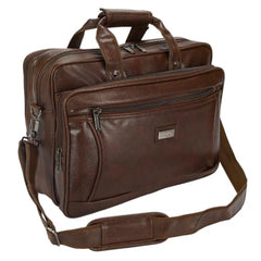 Hard Craft Vegan Leather Office Laptop Messenger and Shoulder Side Sling Hand Bag For Men Corporate Executive Briefcase Bag For Man Supports Laptop Upto 15.6 inches